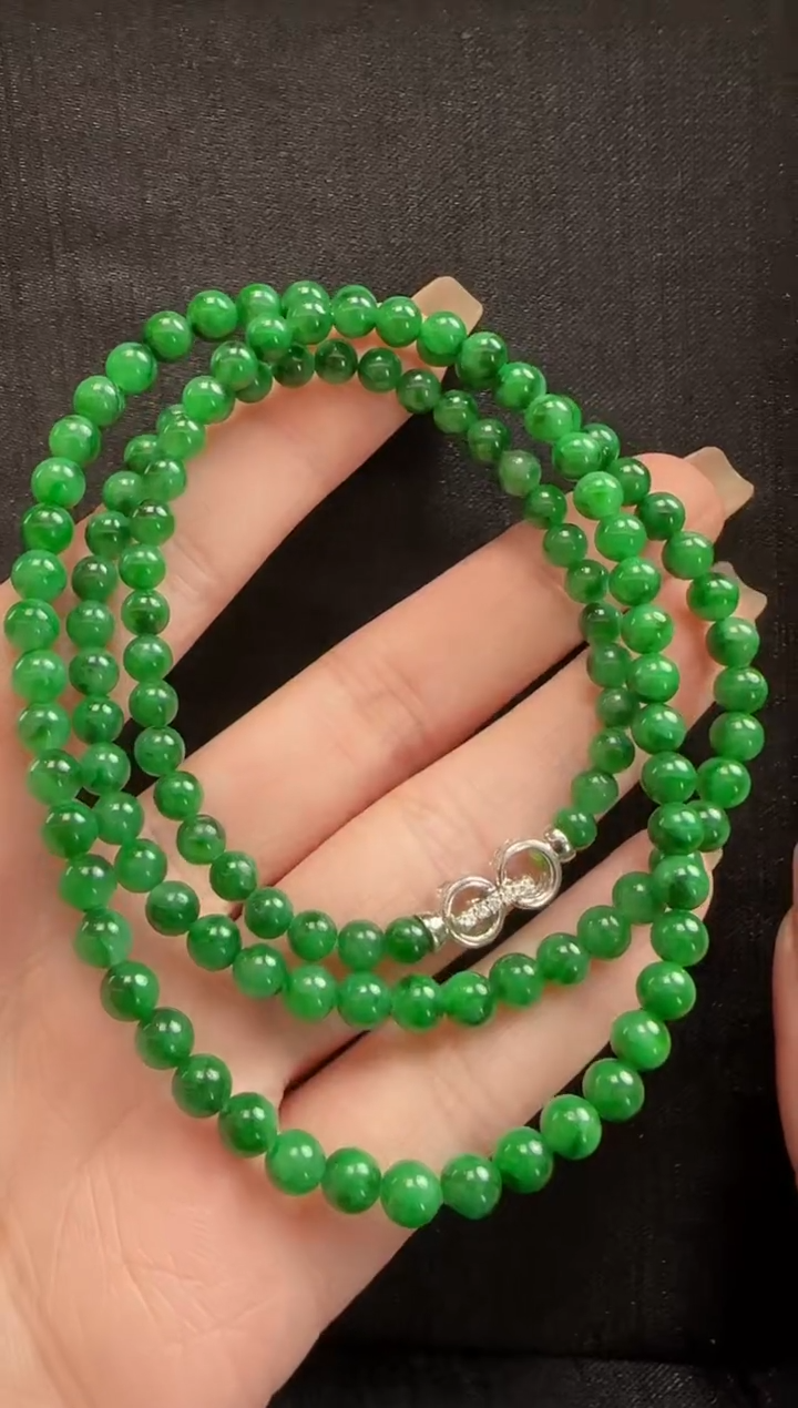 【闪购商品】翡翠颈饰18K金镶嵌051无事牌一个