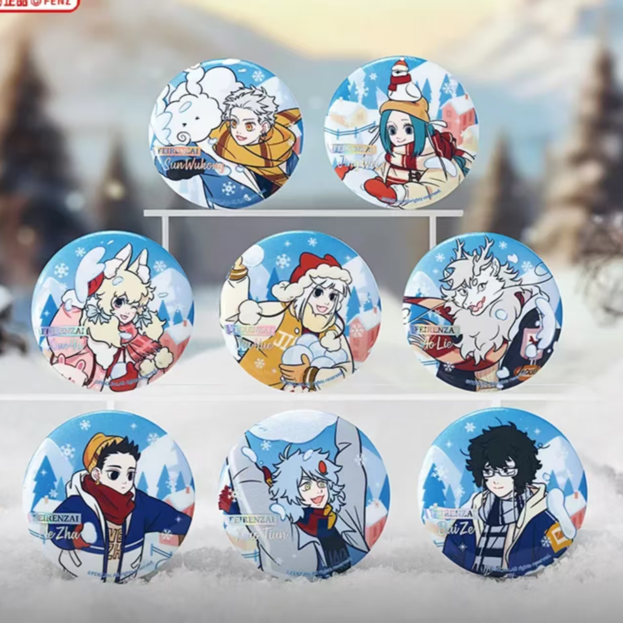 非人哉-暖冬奇趣全系列吧唧透卡镭射票拍立得盲盒