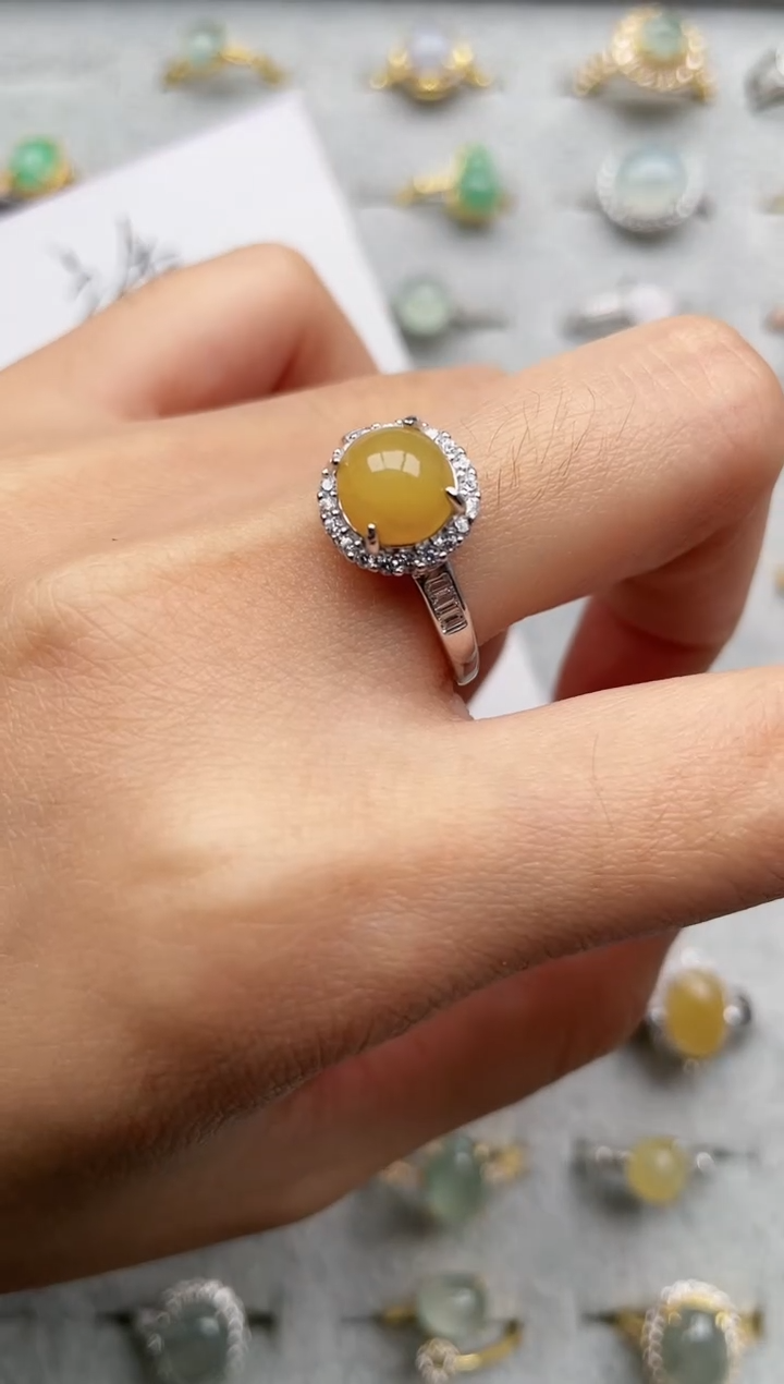 【闪购商品】翡翠戒指银S925镶嵌1111