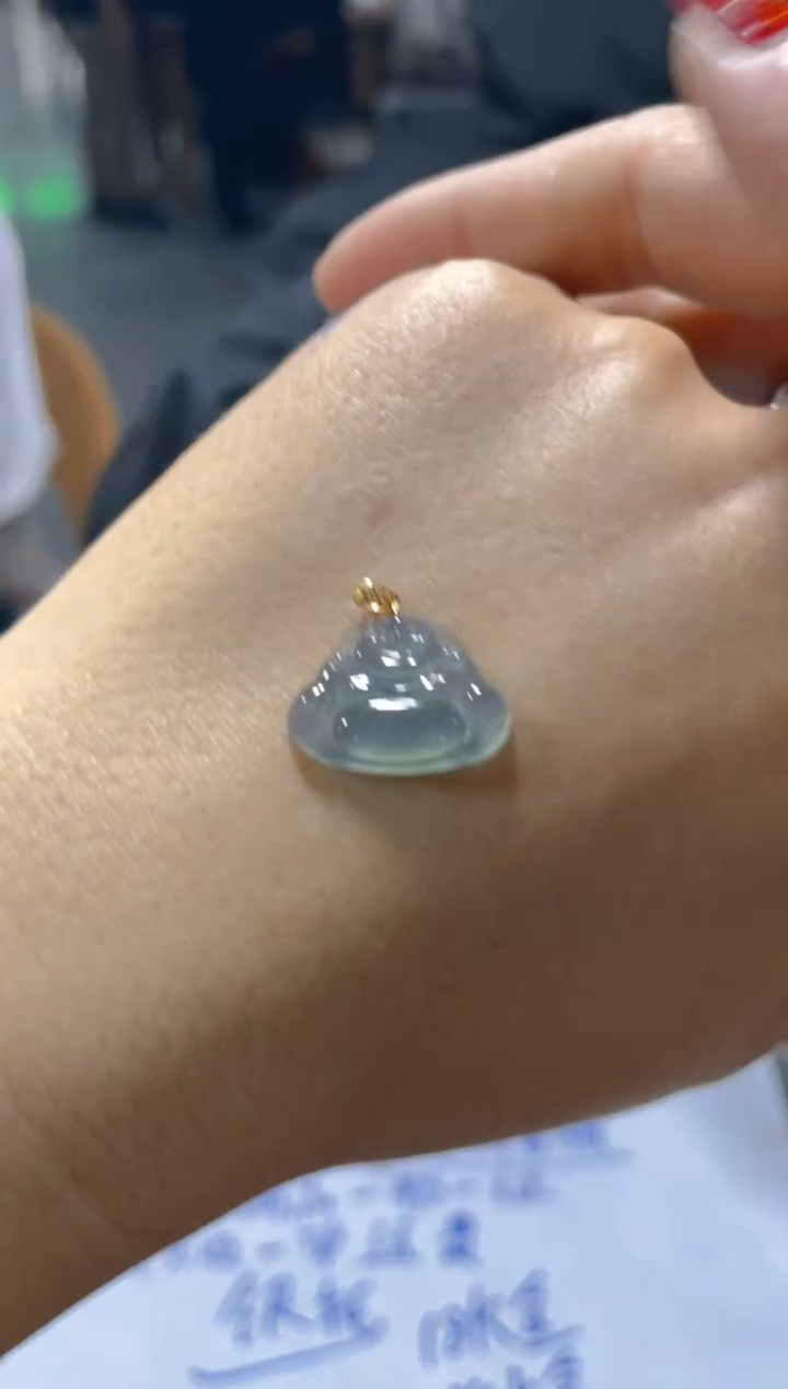 【闪购商品】定制翡翠18K金镶嵌天然A货翡翠多样性发货拍一发一