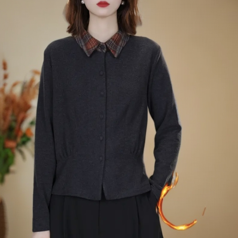 气质百搭长袖打底衫女2025秋冬新款时尚内搭显瘦上衣 7266