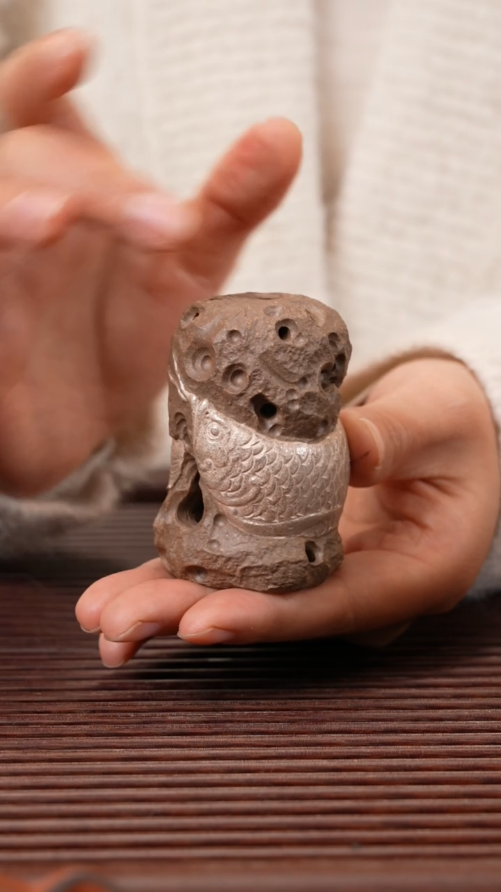 【闪购商品】紫砂茶宠盖置（描银）