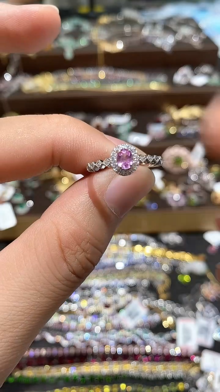 【闪购商品】蓝宝石戒指银S925镶嵌戒指