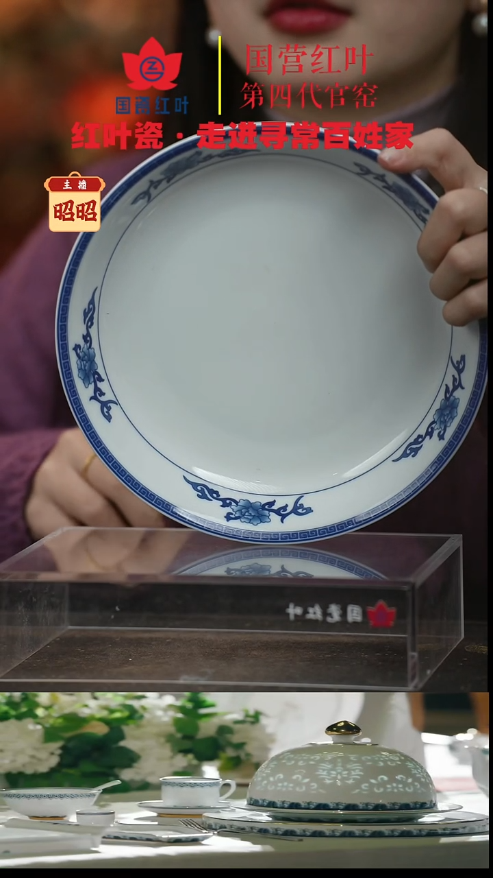 陶瓷1个正价青韵8寸饭盘