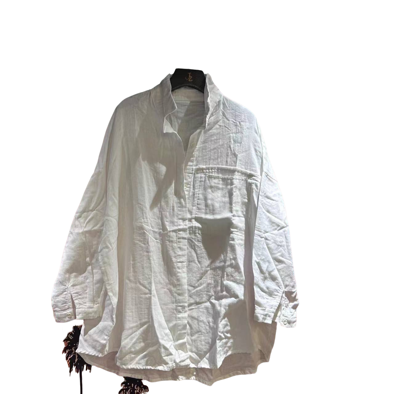 韩版时尚休闲中长款长袖女士衬衫