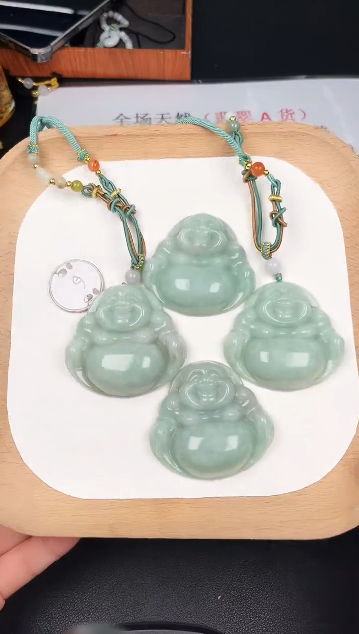 颈饰未镶嵌翡翠翡翠LC034苹果绿大佛+多样性发其一