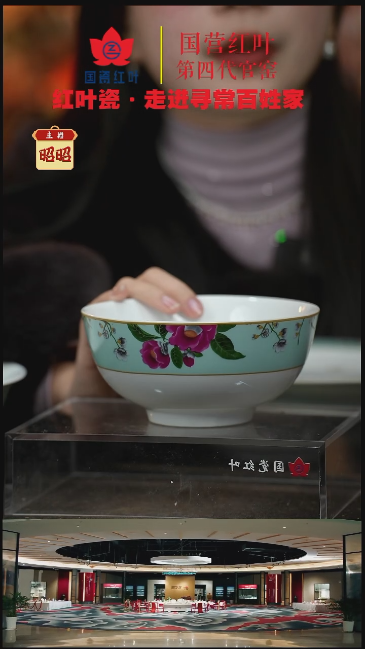 陶瓷4个微瑕春意盎然6英寸面碗