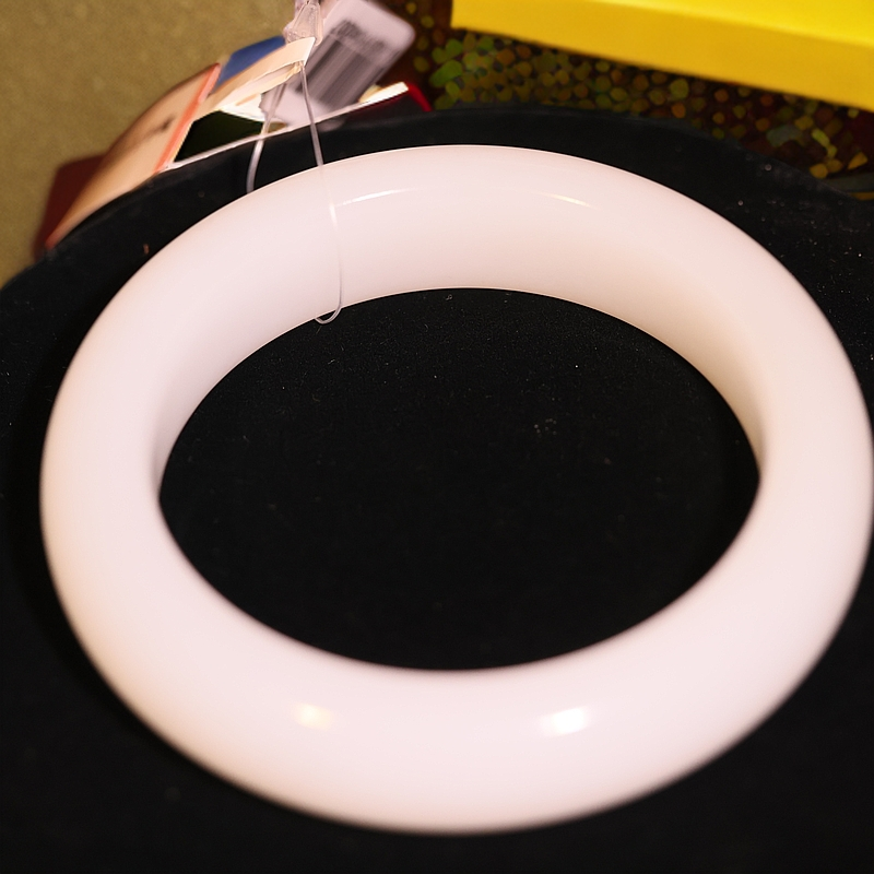 【新疆马爷珠宝】新疆料白玉手镯