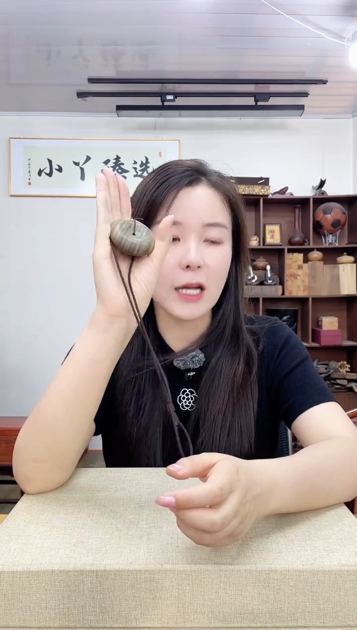 乌木类端景台232绿檀扣子木木木