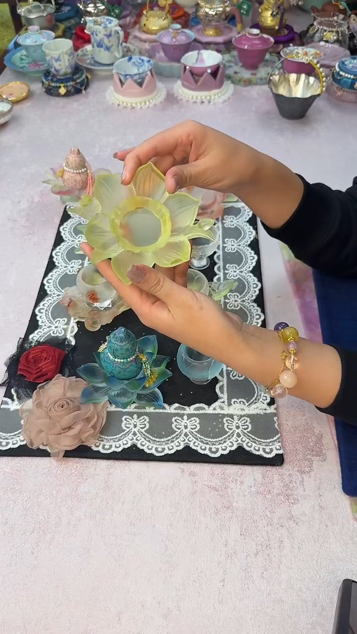 21水仙杯托 心缘堂琉璃十二花神系列