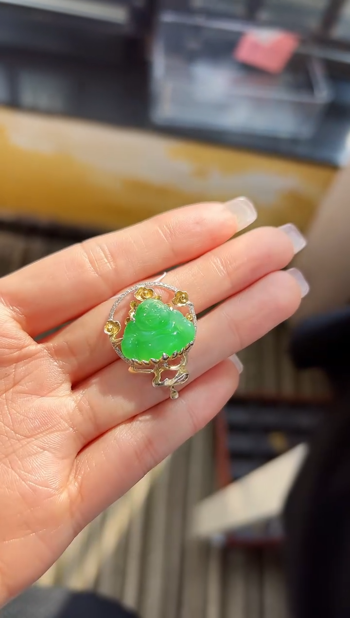 【闪购商品】翡翠颈饰18K金镶嵌DFZ0202-5