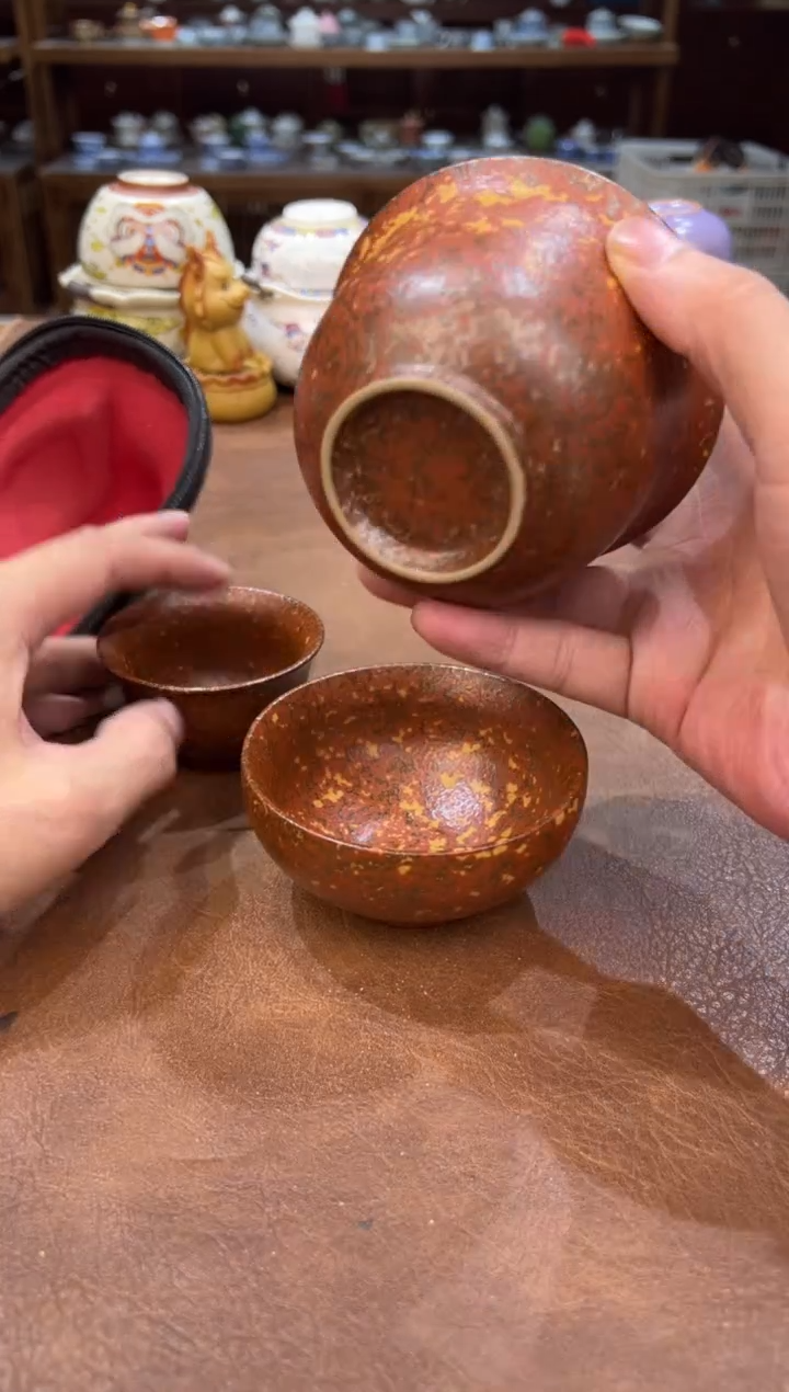 真的很便宜会开片的旅行茶具