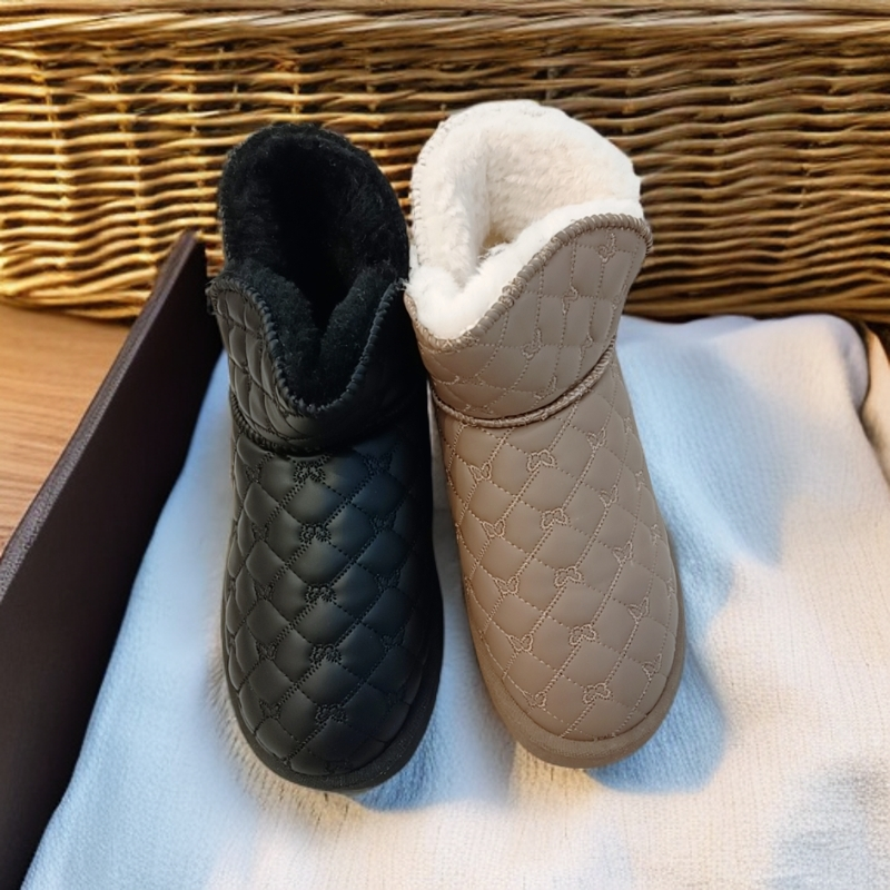 防滑冬季防水保暖套筒时尚雪地靴加绒加厚厚底休闲女鞋2553