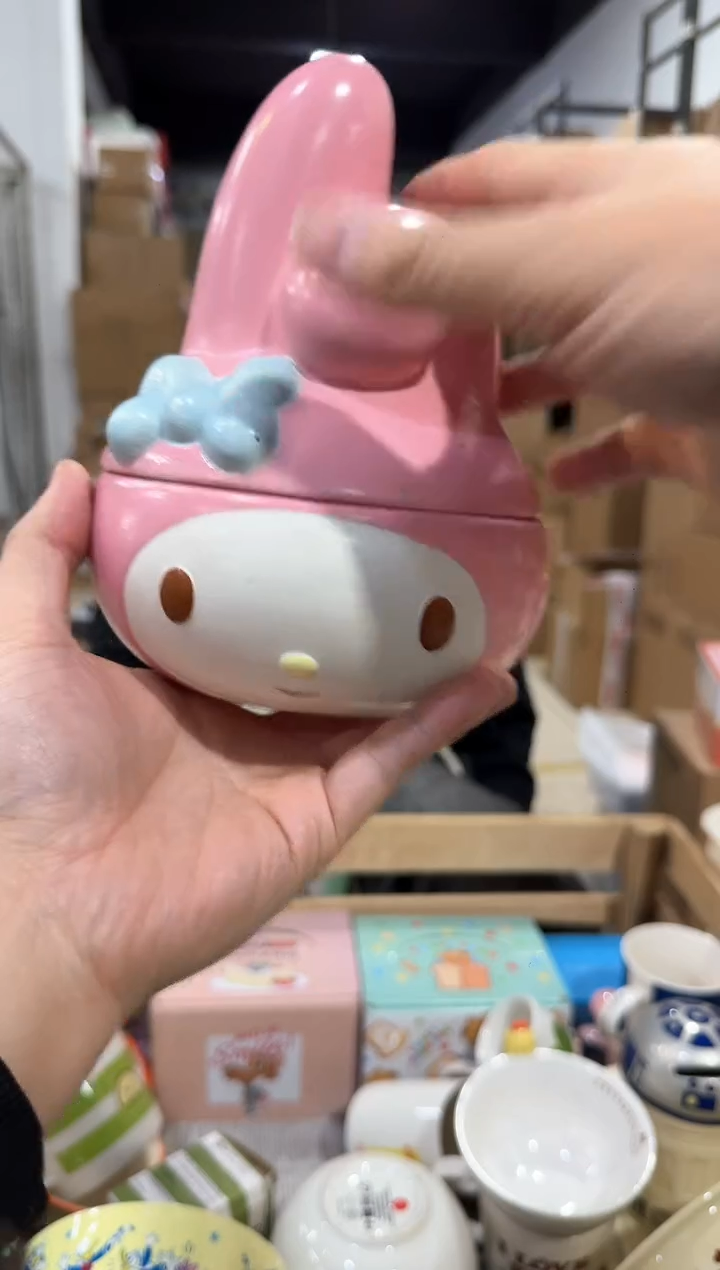 瓷片美乐蒂头收纳罐