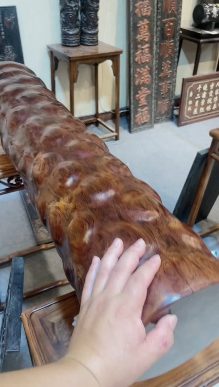 木念*珍藏老货..紫黄花梨.横财摆件