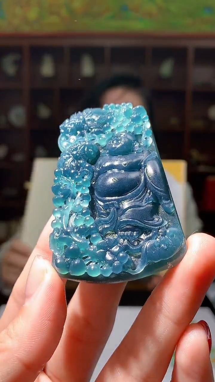 【闪购商品】定制翡翠未镶嵌1088hm-毛货挂件30