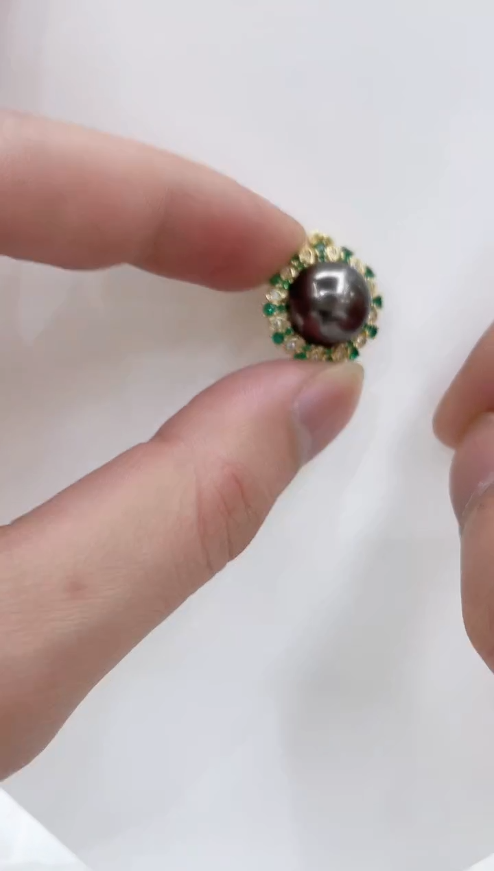 【闪购商品】海水珍珠吊坠(不含链)银S925镶嵌海水珍珠吊坠