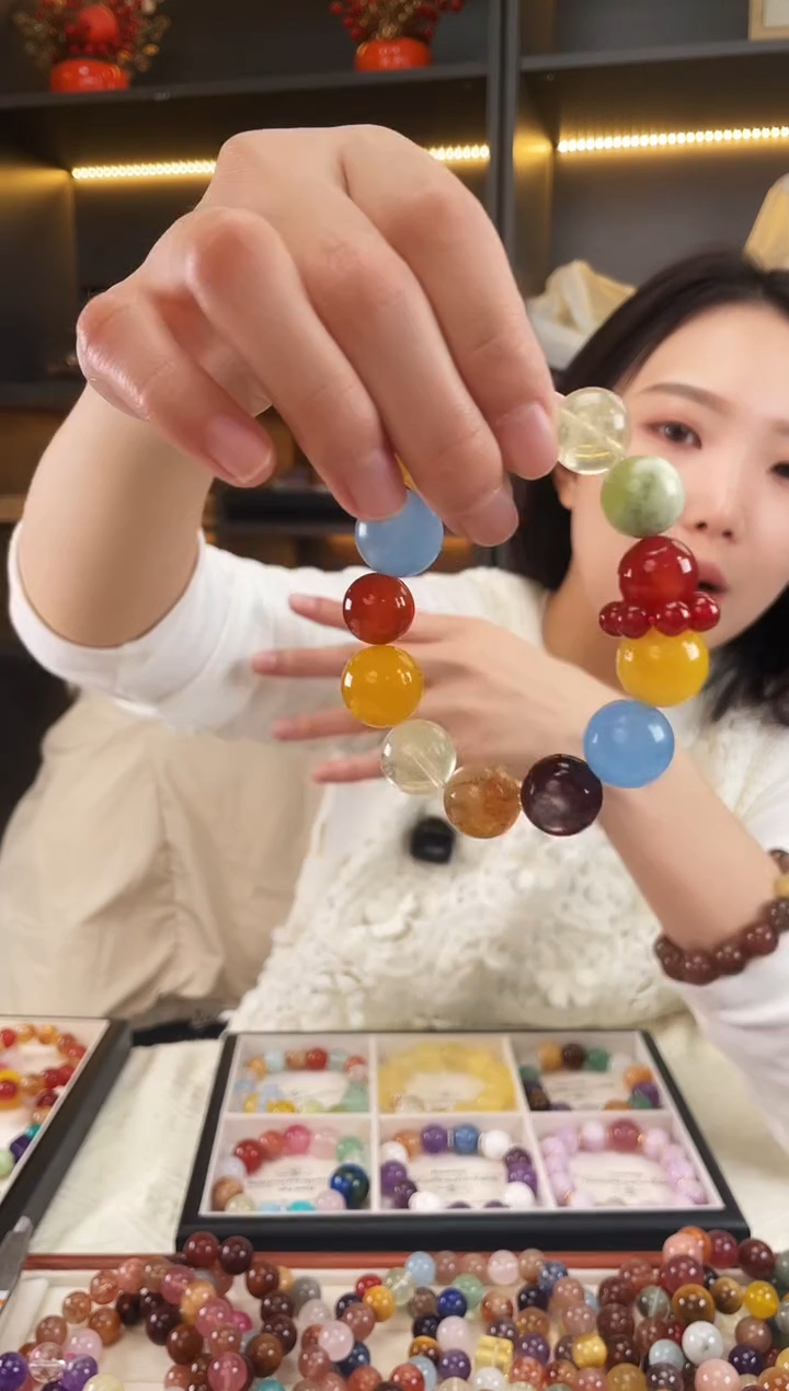 未镶嵌手链水晶橘子海多宝手串多样性发其一