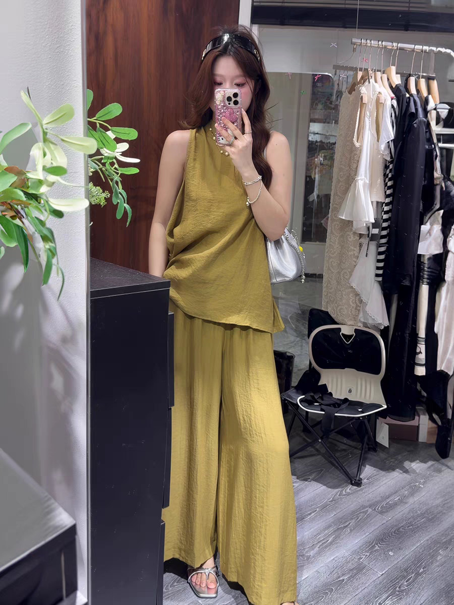 6251绿色显白套装S-XL