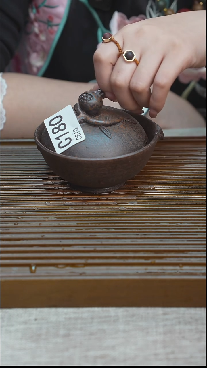 纯手工粗陶茶具每一只不一样