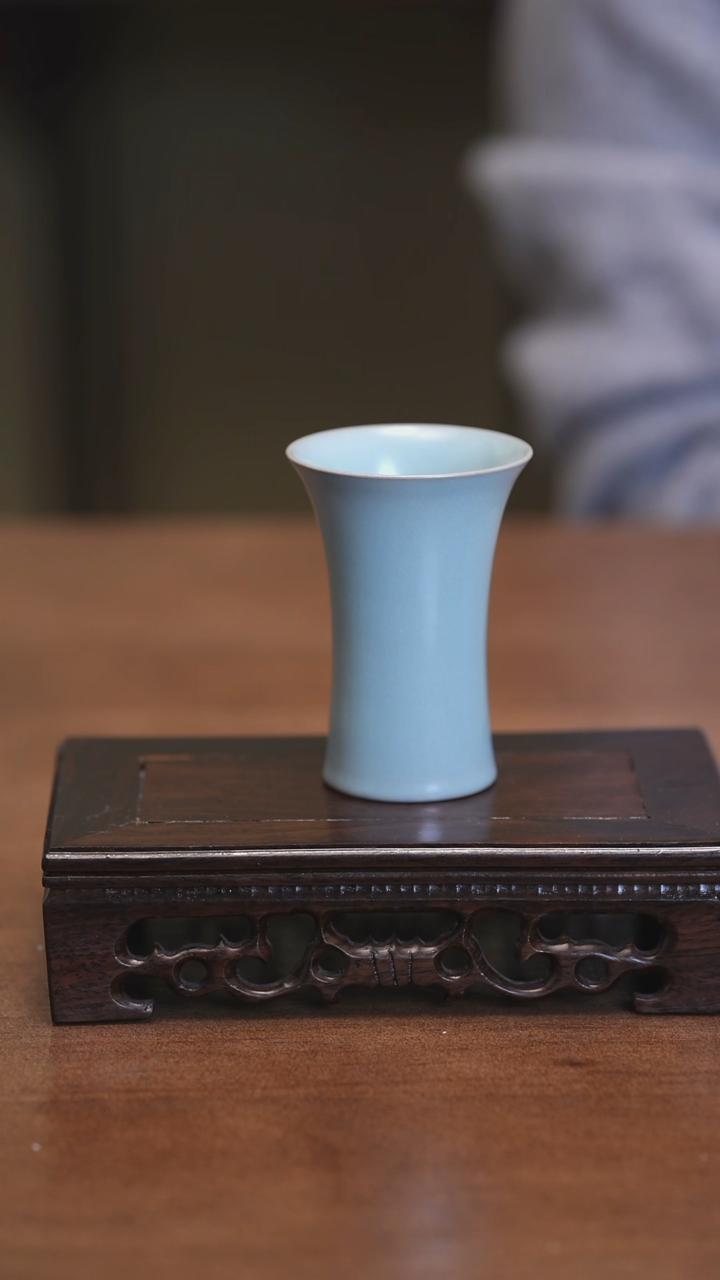 【闪购商品】Y宝丰宋官窑原产地汝瓷闻香杯（微瑕）