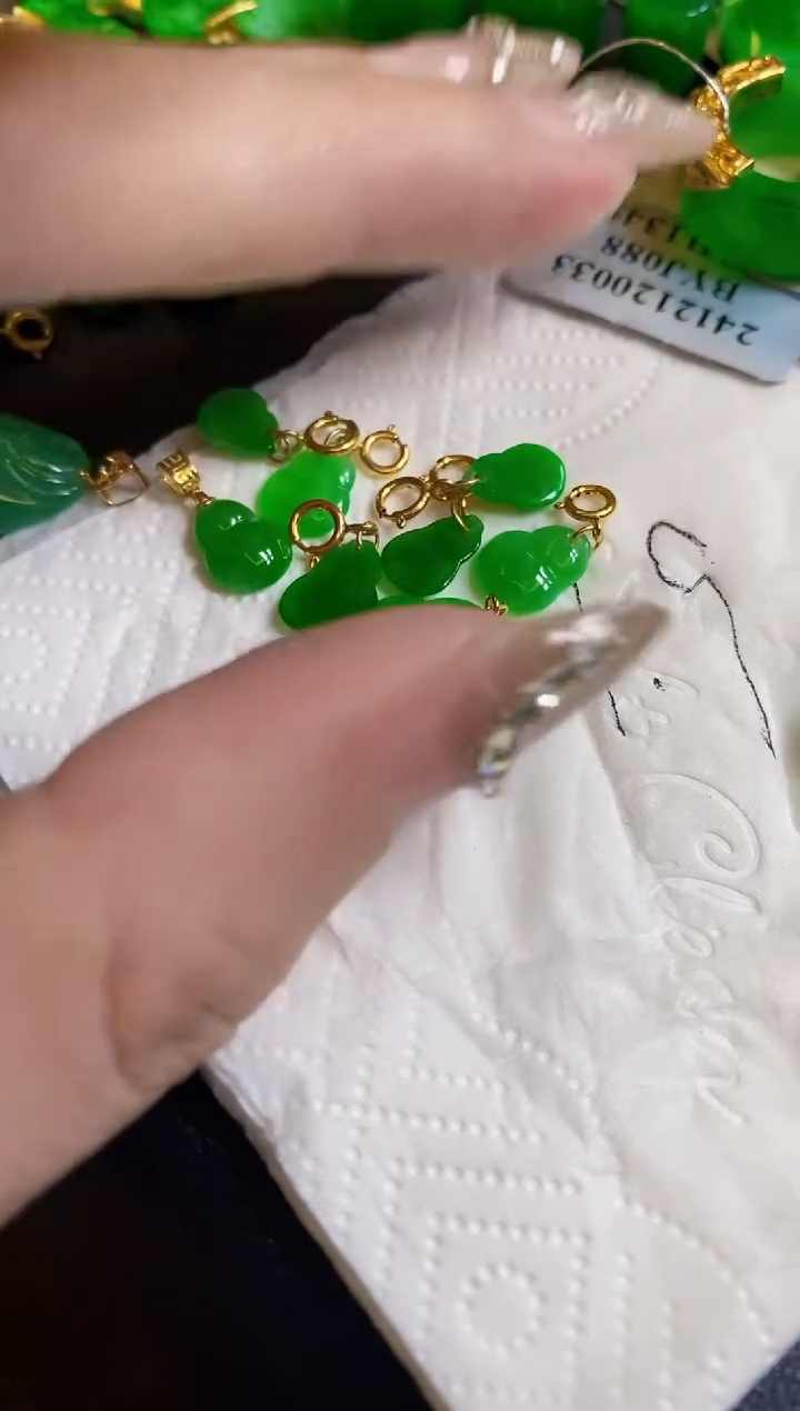 【闪购商品】定制翡翠18K金镶嵌多样性发货发1