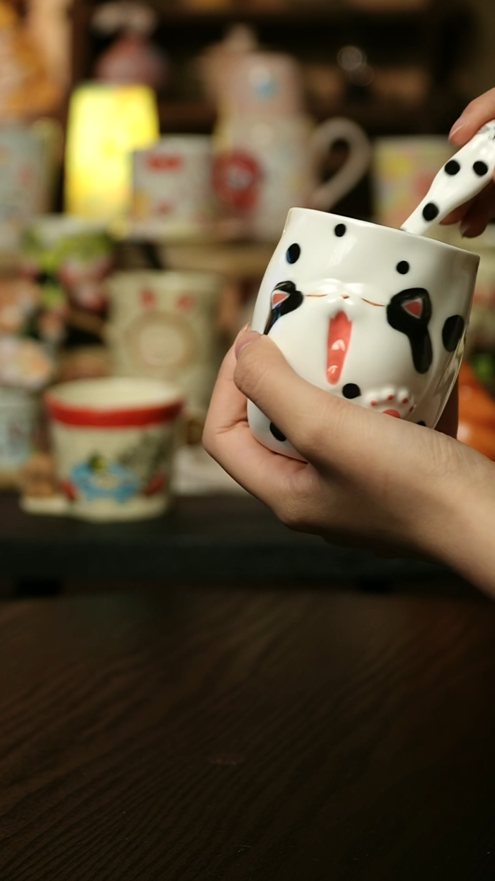 【闪购商品】杯子陶瓷景德镇高温釉下彩&W1158