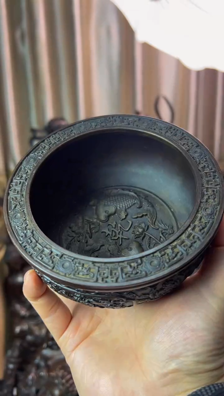 【闪购商品】1聚宝盆 案台 摆件 工艺品