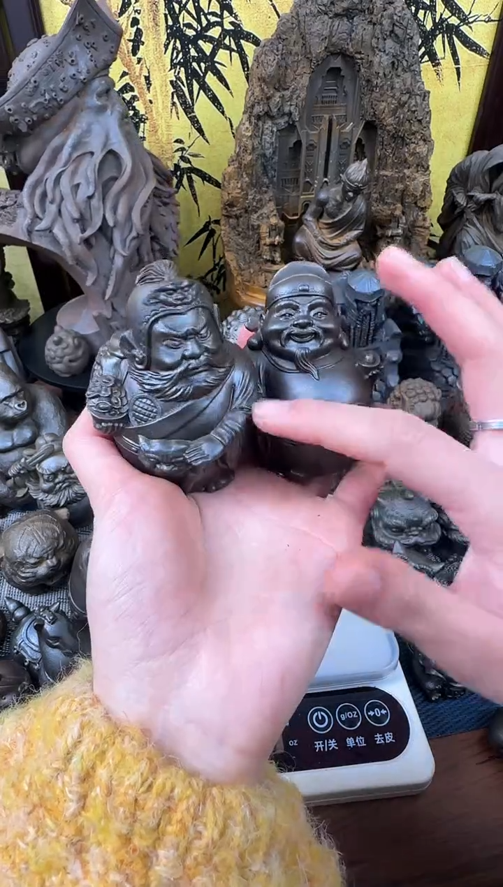 铁精致创意文武财神