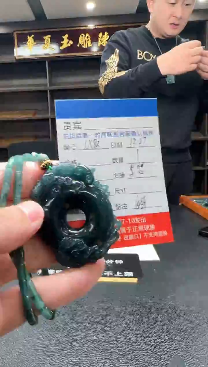 未镶嵌定制翡翠LX82翡翠吊坠赠珠链-多样性发其一