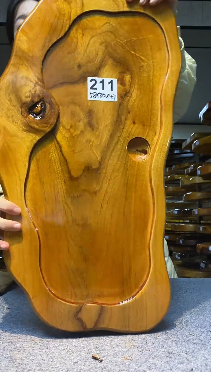 实木原木茶盘 一物一拍(不含配件）