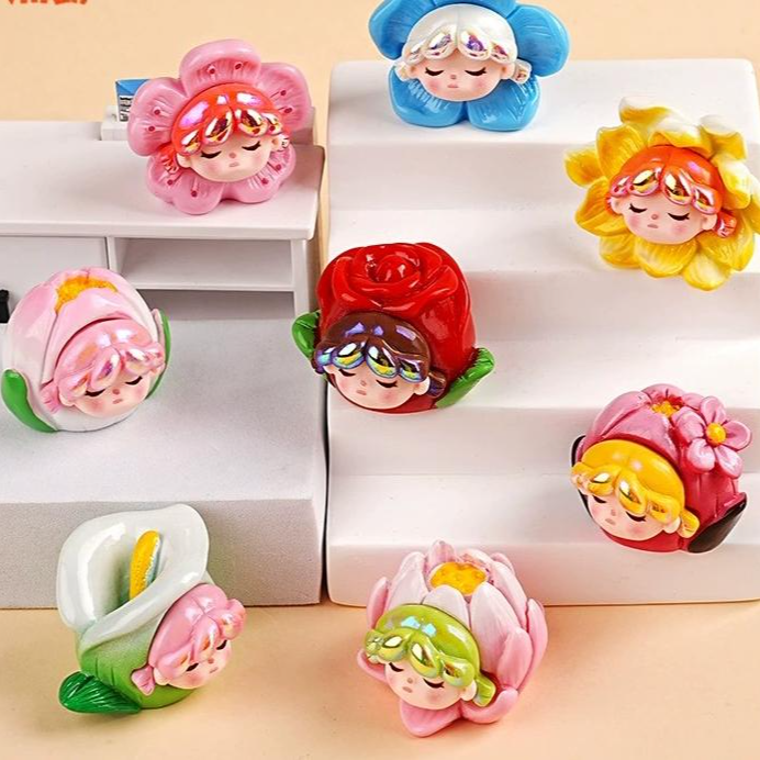 直播对对碰创意高颜值网红新品春趣花漾小摆件饰品可爱学生日礼物
