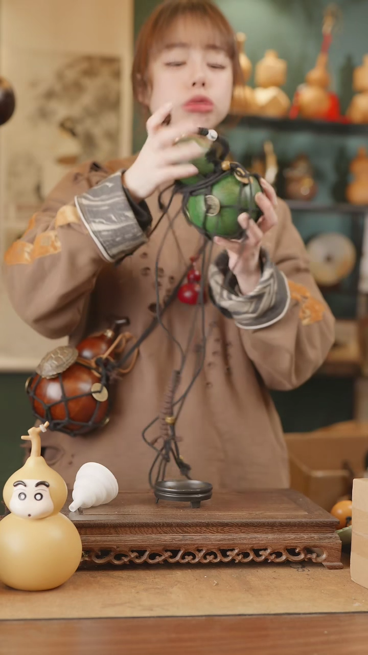 【闪购商品】58号精品天然大漆工艺防渗内胆酒葫芦~