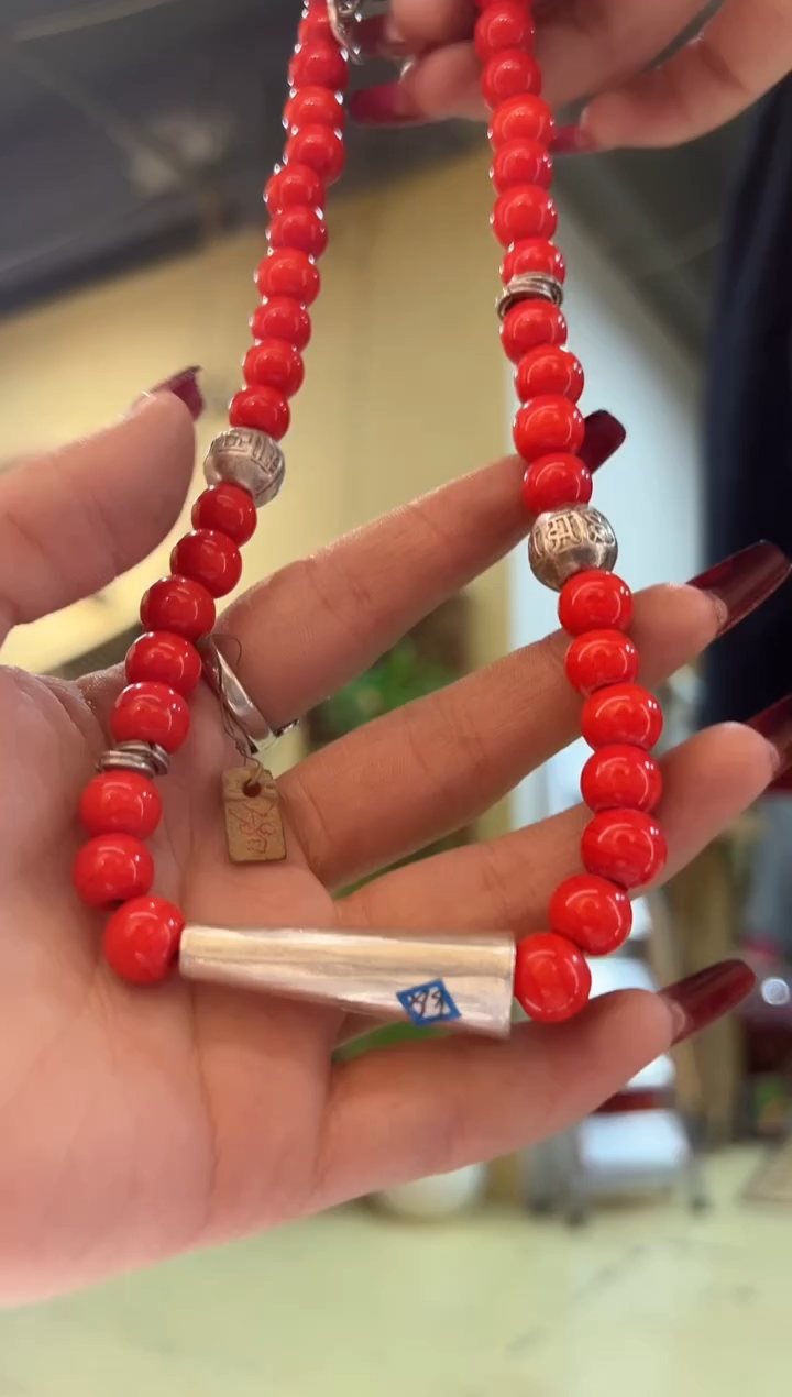 无925银程**庄项链