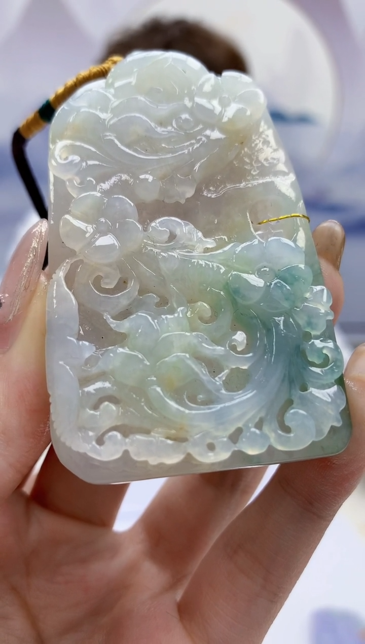 【闪购商品】定制翡翠未镶嵌4868jw-毛货挂件229