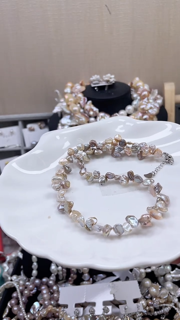 未镶嵌项链淡水珍珠【纯恬饰品】