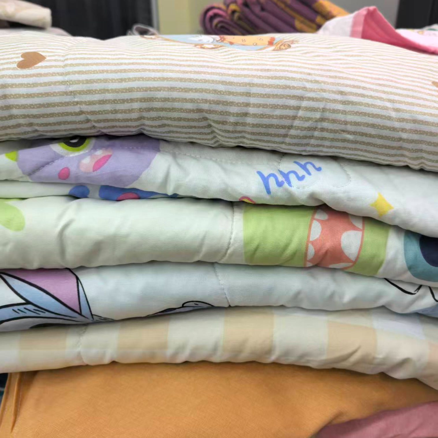 不挑花--120*150水洗棉卡通被子