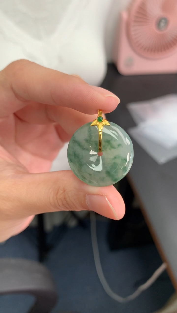 【闪购商品】定制翡翠18K金镶嵌模式推广期24小时鉴赏期