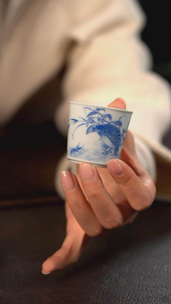 【闪购商品】杯方墨窑平安多利小竹节杯