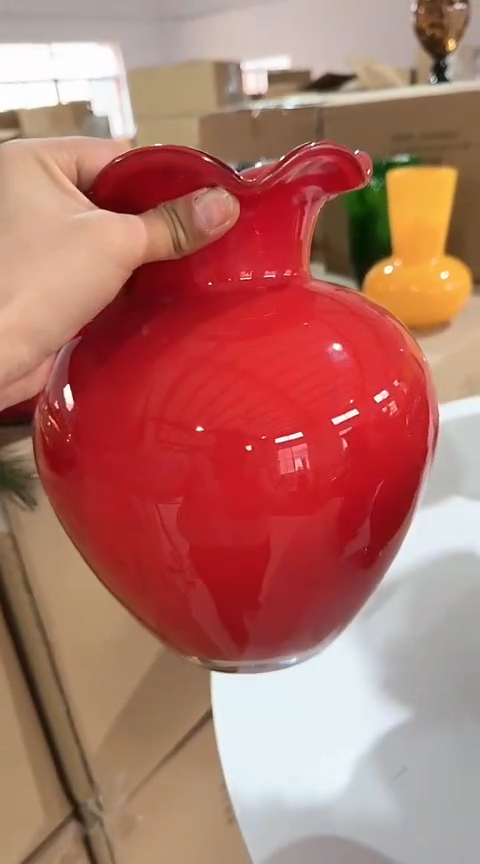 【闪购商品】玻璃红色钱袋子