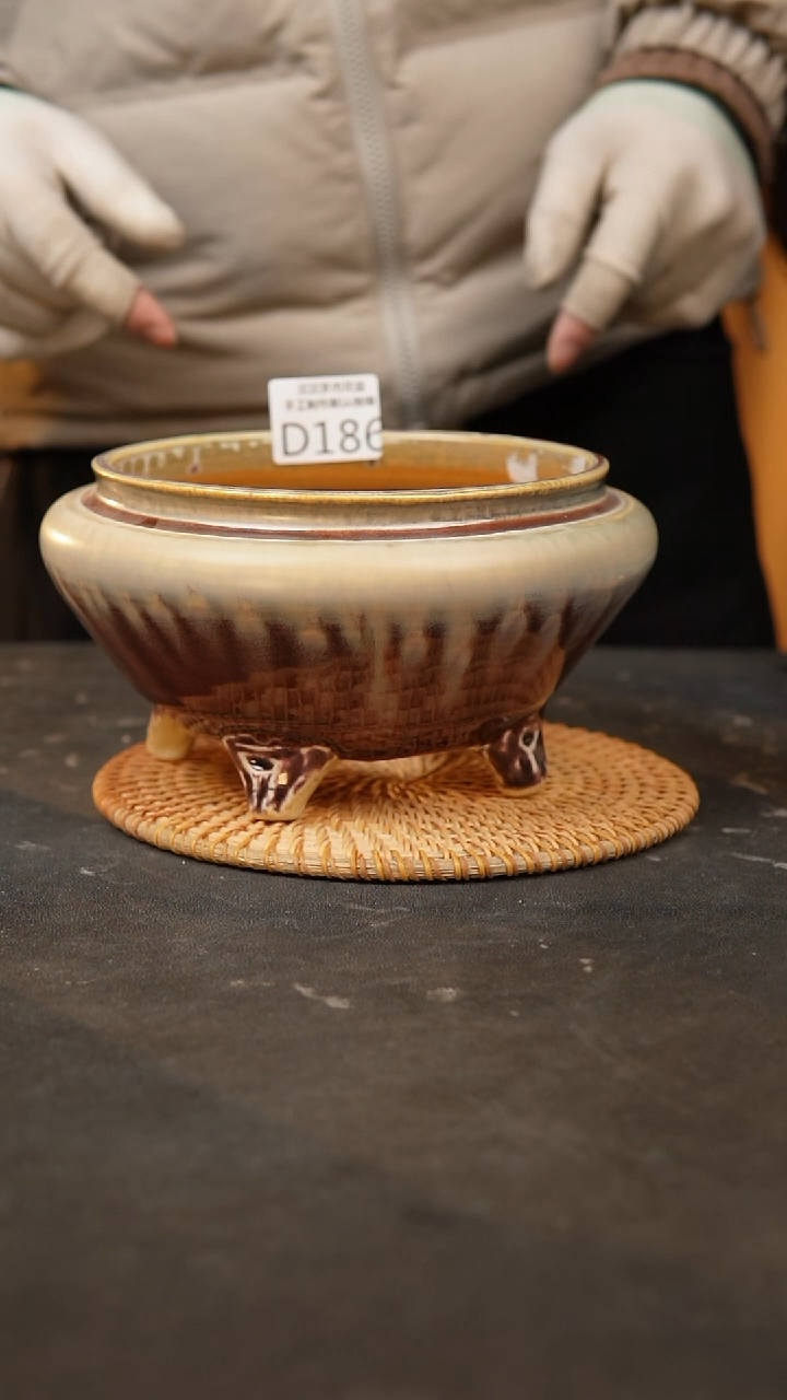 【闪购商品】瓷片186泥泥手工花盆