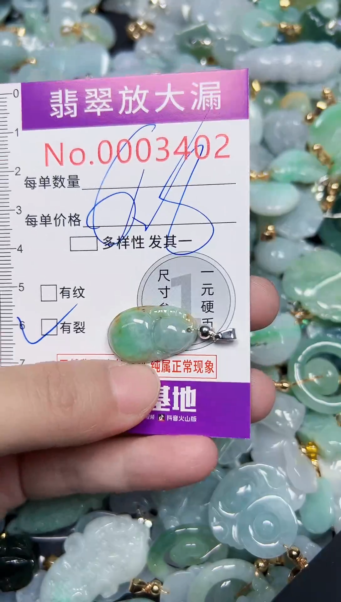 颈饰未镶嵌翡翠3402