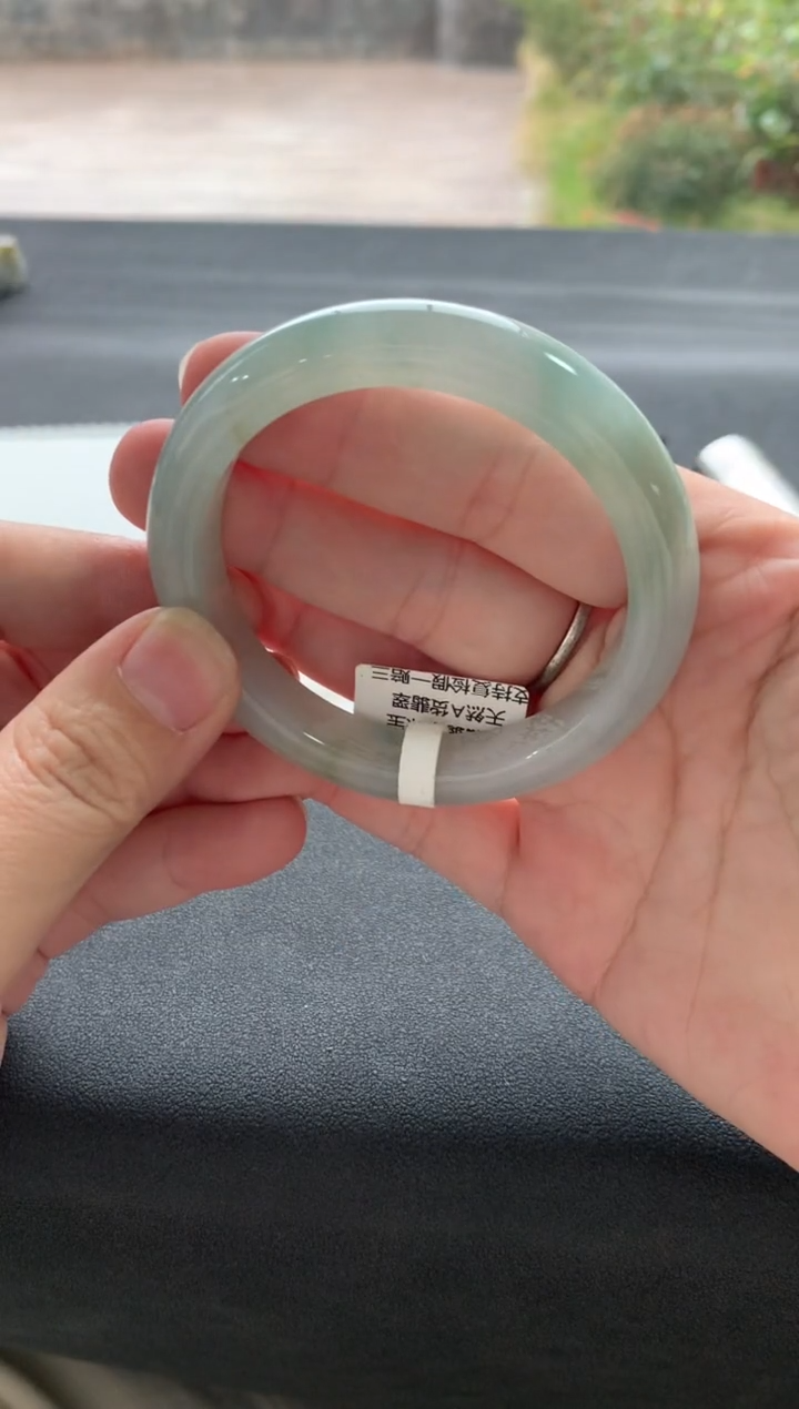 【闪购商品】翡翠手镯未镶嵌54正圈A8606买断