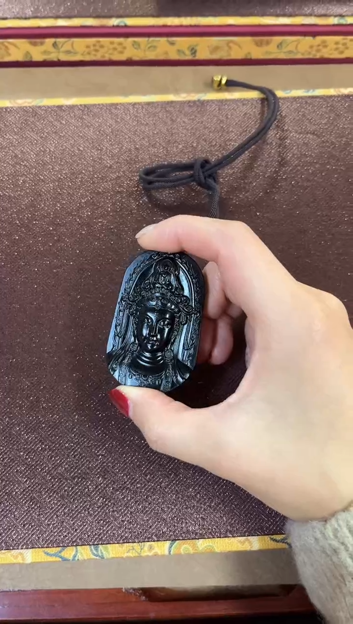 颈饰未镶嵌和田玉和田玉挂件观音头M066