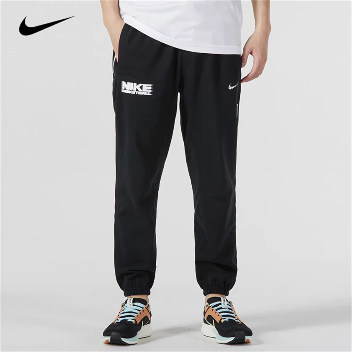 Nike耐克男裤运动休闲舒适百搭针织束脚长裤FB7004-010          