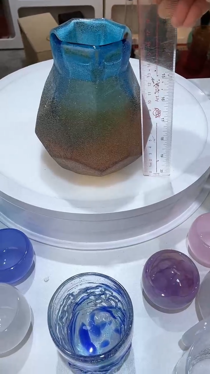 【闪购商品】琉璃高17口径7壁厚做旧感花瓶