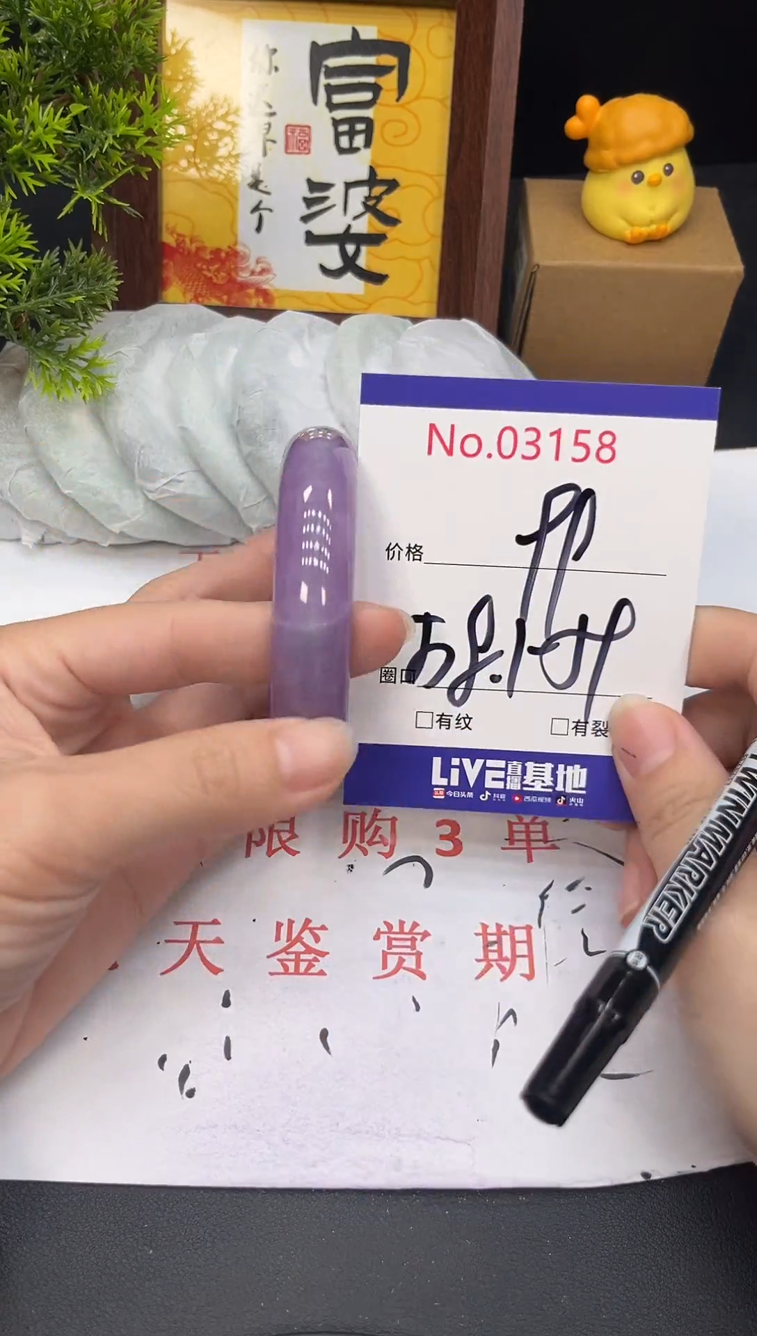 未镶嵌手镯翡翠3158