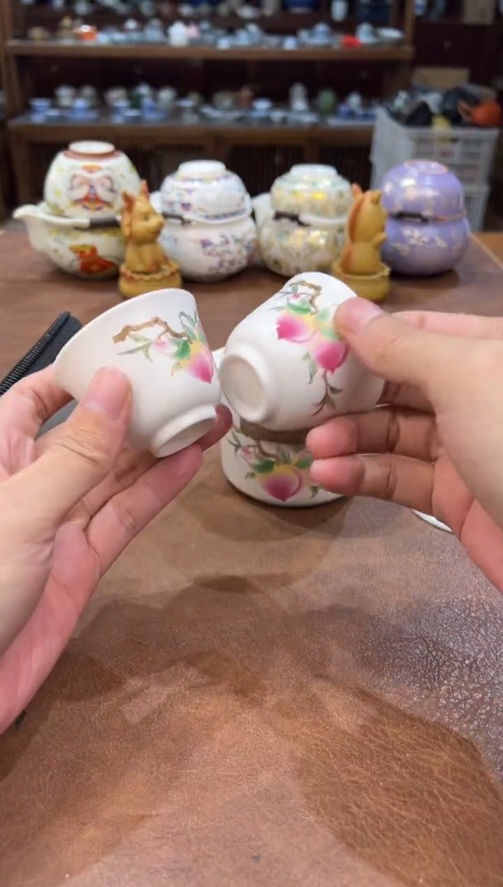 真的很便宜会开片的旅行茶具