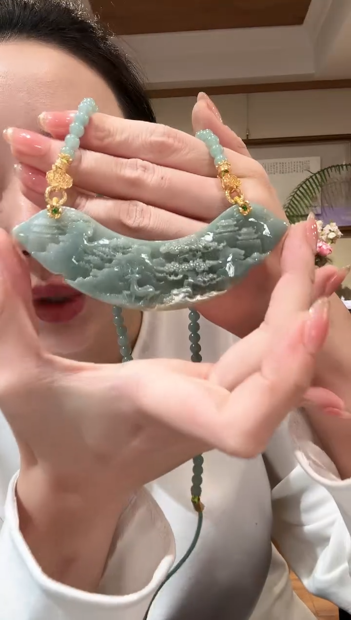 【闪购商品】翡翠颈饰未镶嵌国风