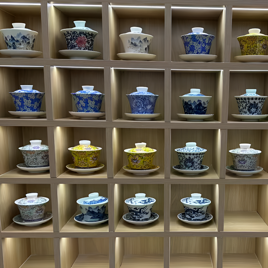 【款式随机】精美盖碗（可私信客服定款式）